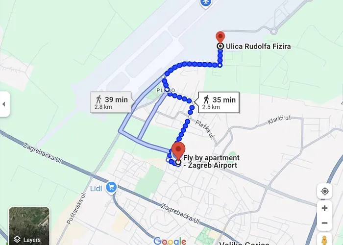 Fly By Suite - Zagreb Airport - 0-24H Self Check In&Out - Parking On Site