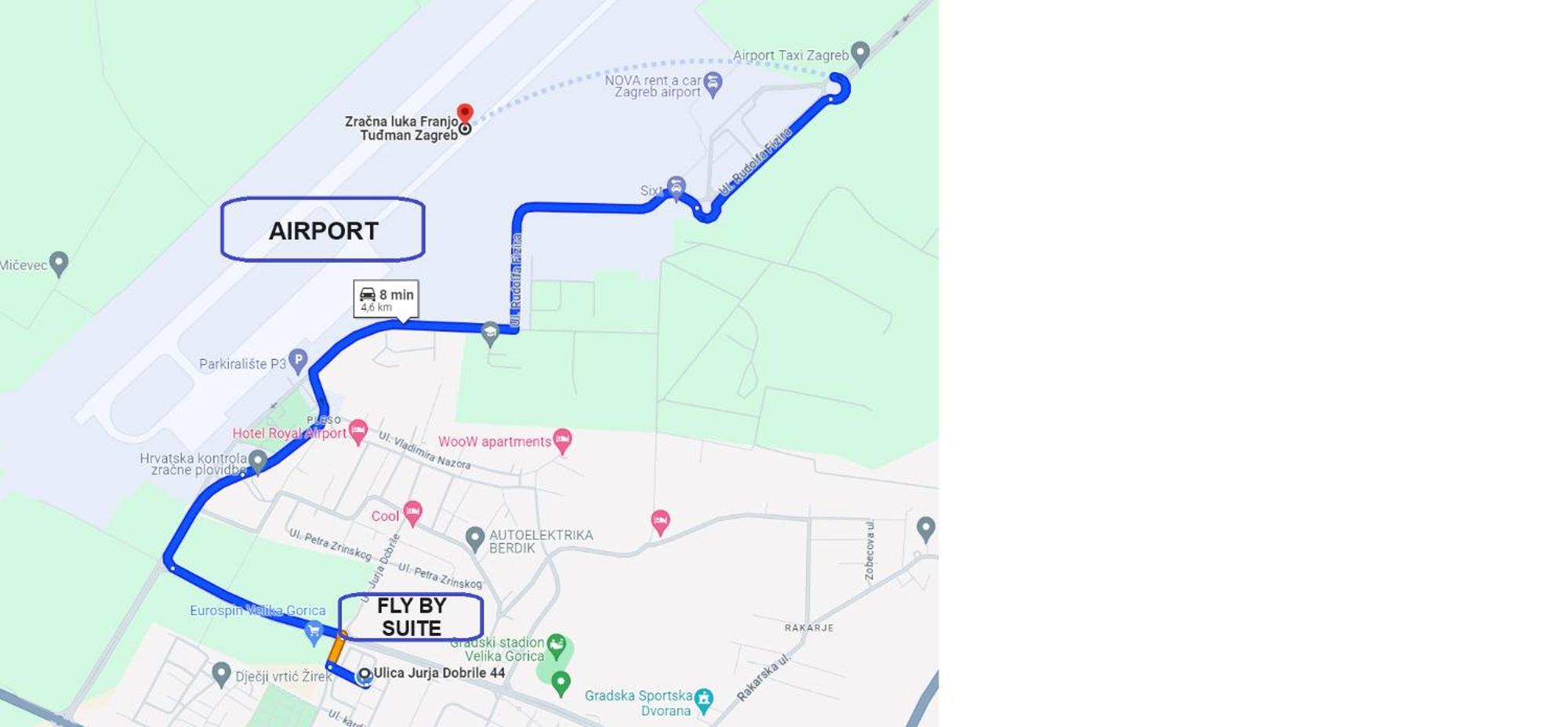 Apartment Fly By - Zagreb Airport - 0-24h Self Check In&out - Parking On Site *