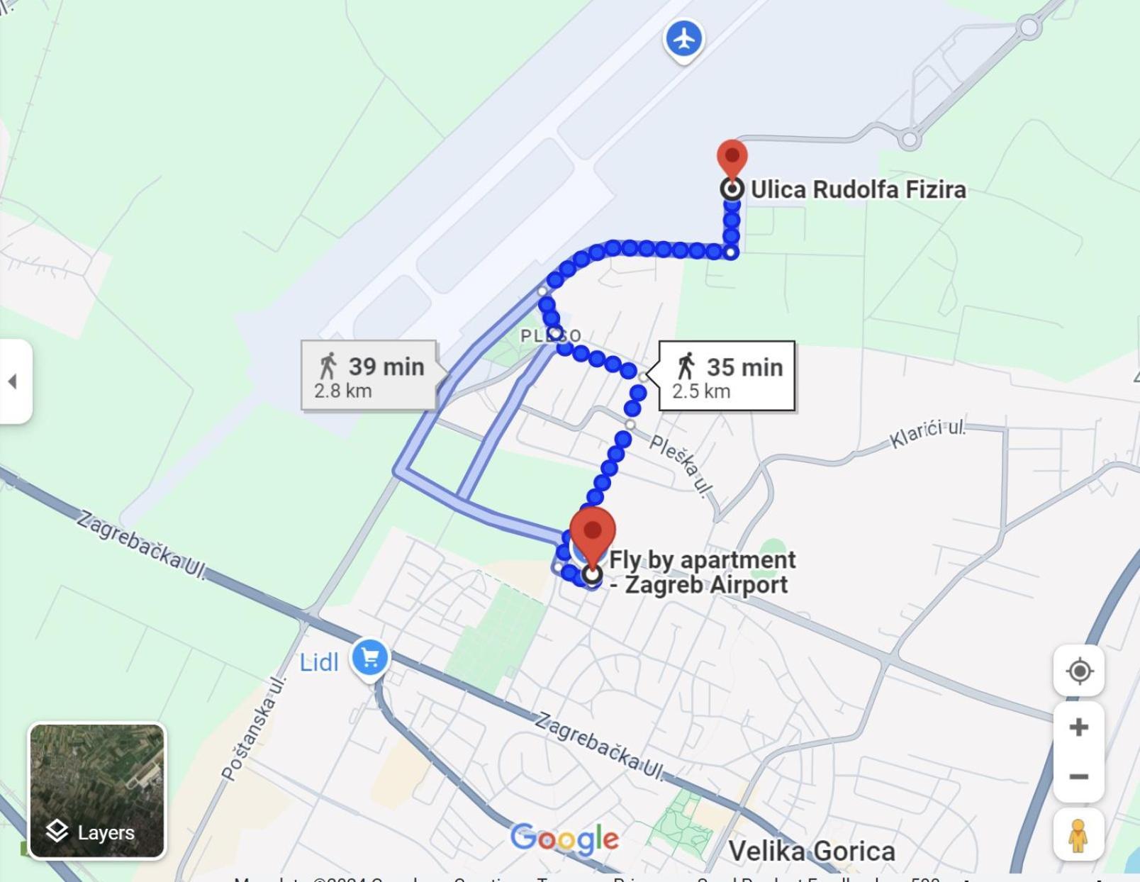 Fly By - Zagreb Airport - 0-24h Self Check In&out - Parking On Site Apartment *